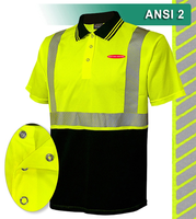 Safety Polo: HACCP Polo Shirt: Two-Tone Birdseye: Comfort Trim by 3M