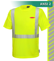Safety Shirt: Hi Vis Shirt: Lime Jersey: ANSI 2: Comfort Trim by 3M